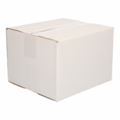 Single Wave Shipping Box White (22.0×20.0×15.0 cm)