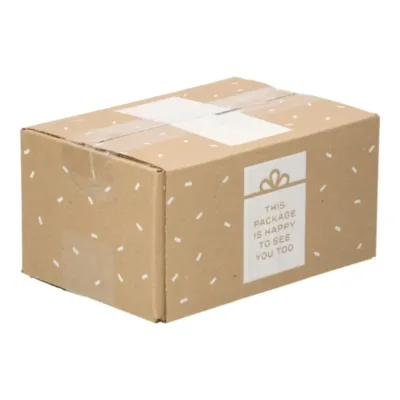 Afbeelding voor Cadeau doos 186 x 124 x 88 mm Happy to see you