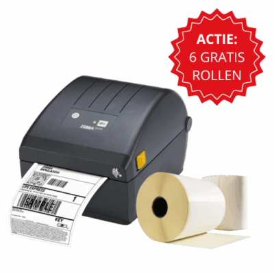 Afbeelding voor Zebra Printer ZD220 + 6 rollen etiketten
