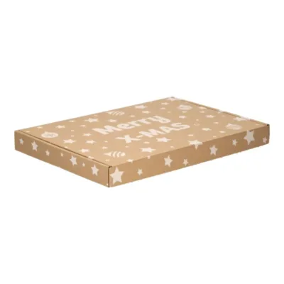Afbeelding voor Brievenbusdoos A4 met kerstprint 29,9 x 21,3 x 2,8 cm