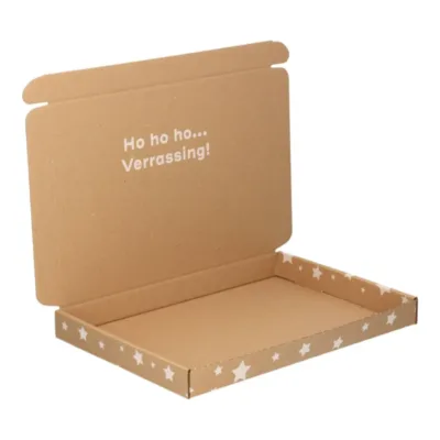 Afbeelding voor Brievenbusdoos A4 met kerstprint 29,9 x 21,3 x 2,8 cm