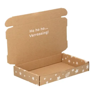 Afbeelding voor Brievenbusdoos A6 met kerstprint 18 x 11,5 x 2,8 cm