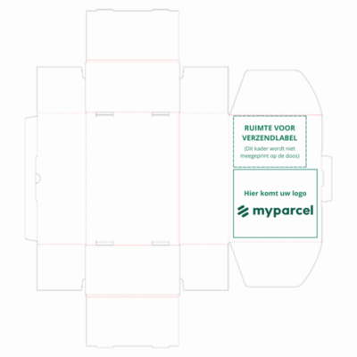 Afbeelding voor Shipping Box 3 – Printed Packaging – White Cardboard