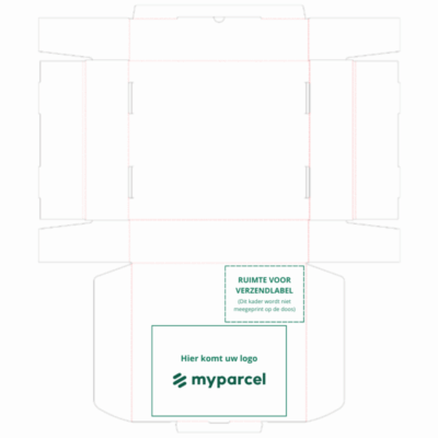 Afbeelding voor Shipping Box 4 – Printed Packaging – White Cardboard