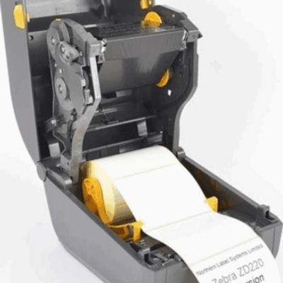 Productafbeelding van de Zebra ZD220 printer geopend